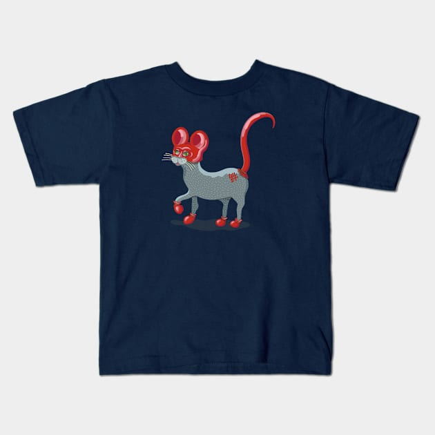 Chinese New Year Rat MouseTrap Kids T-Shirt by BullShirtCo